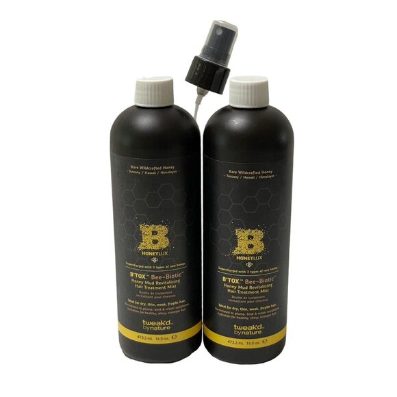 2 Tweak'd by Nature B'Tox Bee- Biotic HoneyLux Hair Treatment Mist SEALED w/PUMP - Picture 1 of 3